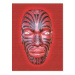 Maori War Canoe Figurehead - Postcard