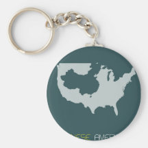 Map Art theme Key Chains