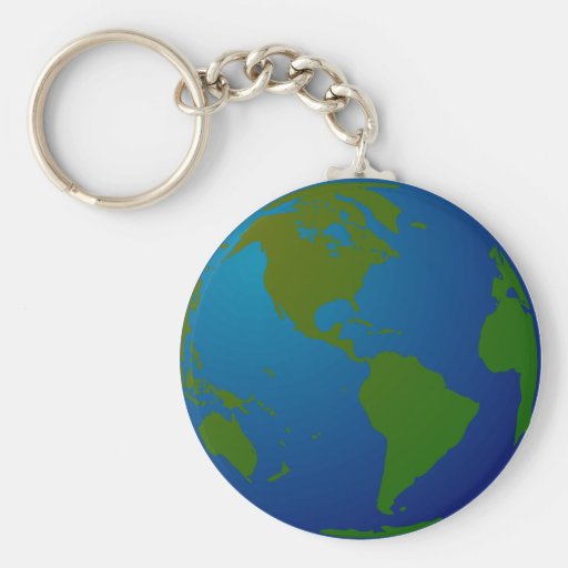 Map/Globe Key Chain