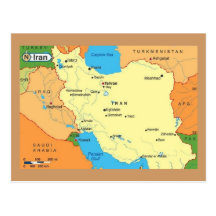 Map-Iran-1990s Post Card