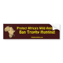 Map of AFRICA Series Bumper Stickers