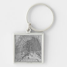 Map of Amsterdam, 1662 Key Chain