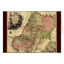 Map Of Ancient Israel With The 12 Tribes Card