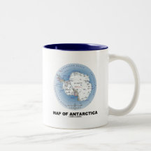 Map Of Antarctica (Geography) Coffee Mug