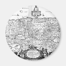 Map of Canaan Fridge Magnet