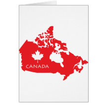 Map Of Canada Cards