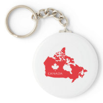 Map Of Canada Keychain