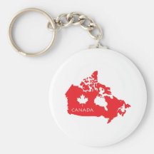 Map Of Canada Keychain