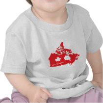 Map Of Canada T-shirt
