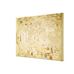 Map of Charles V, Map of Mecia Stretched Canvas Print