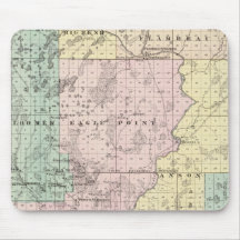 Map of Chippewa County southern part Mousepad