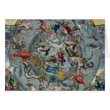 Map of Constellations of the Northern Greeting Cards