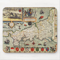 Map of Cornwall Mousepad