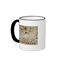 Map of Cornwall Coffee Mugs