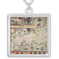 Map of Cornwall Custom Jewelry