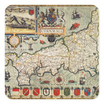 Map of Cornwall Sticker