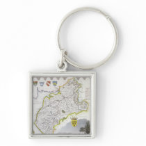 Map of Cumberland, from 'Moule's English Keychains