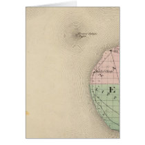 Map of Emmet County, Michigan Greeting Card