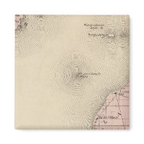Map of Emmet County, Michigan Fridge Magnets