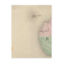 Map of Emmet County, Michigan Post Card