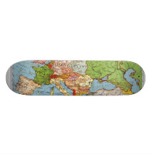 Map_of_Europe,_1923 Custom Skateboard
