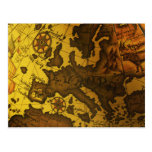 Map of Europe Post Cards