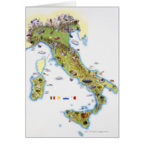 Map of Italy Cards