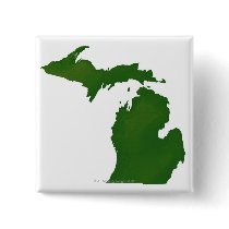 Map of Michigan Button