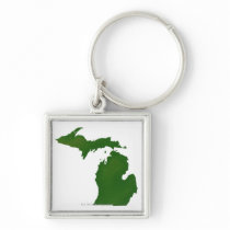 Map of Michigan Keychains