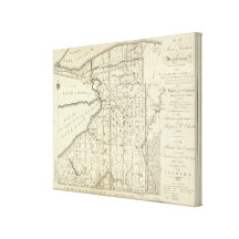 Map of Morris's Purchase or West Geneseo Canvas Print