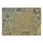 Map of Nagasaki by Yamatoya Ukiyoe Greeting Card
