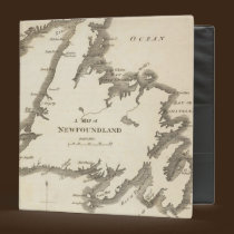 Map of Newfoundland binders