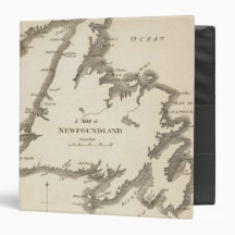Map of Newfoundland Binders