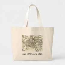map of Oxford 1605.png Tote Bags
