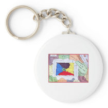 Map Of Oz Key Chain