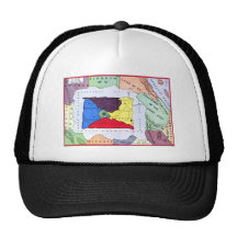 Map Of Oz Mesh Hats
