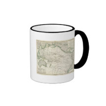 Map of Pacific Ocean Coffee Mugs