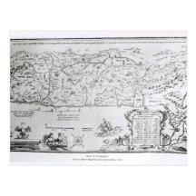 Map of Palestine, from a Passover Haggadah Postcards