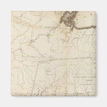 Map of part of the North West Territory Refrigerator Magnet