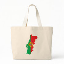 Map Of Portugal Canvas Bags
