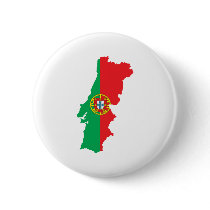Map Of Portugal Pinback Button