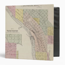 Map of Sauk Rapids, Map of Sauk Centre, Minnesota 3 Ring Binder