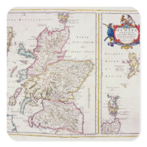 Map of Scotland, c.1700 Stickers