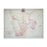 Map of South Africa illustrating postcards