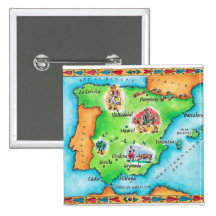 Map of Spain Button