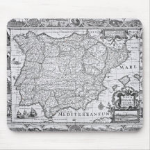 Map of Spain Mousepads