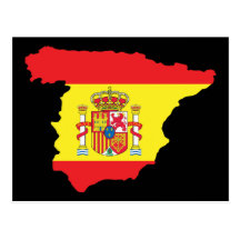Map Of Spain Post Card