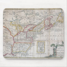 Map of the British Dominions in 1763 Mousepads