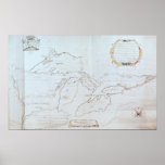 Map of the Great Lakes Posters