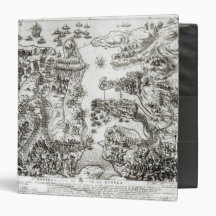 Map of the Siege of Malta in 1565 Binders